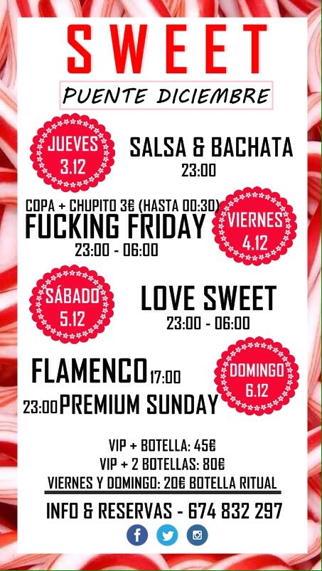 SweetTdm's tweet photo. ESTE PUENTE NO TE VAS A ABURRIR!! 
¡LA MEJOR FIESTA LA TENEMOS EN SWEET! https://t.co/C8AyYUcigh