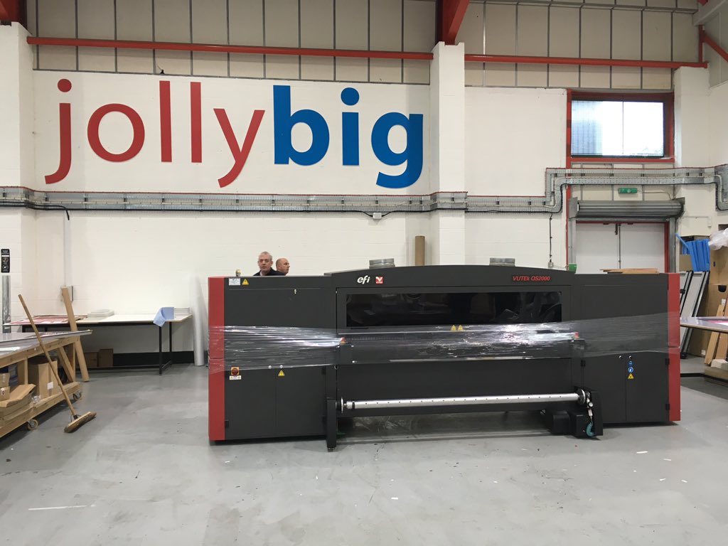JollyBig_BCQ's tweet photo. JollyBig go bigger! It's in our first EFI Vutek #Efieverywhere #largeformat @cmyuk https://t.co/sblNmq1sGl