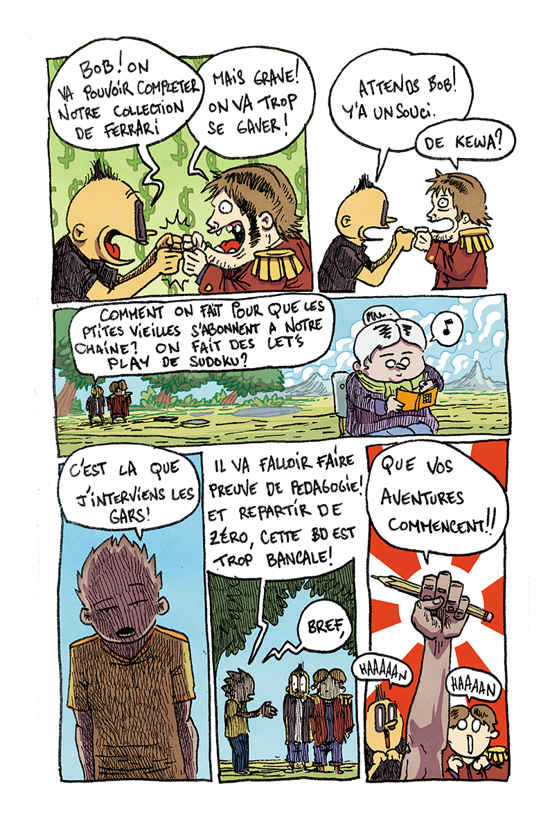 GoxBlog's tweet photo. Planche 8 du #FBcomics : "Fin du Prologue !" avec @TheFantasio974 et @RoiLennon couleurs de @KingPingouin1er https://t.co/nP9EVvmcyy
