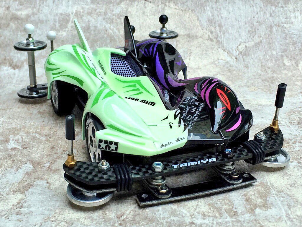 ミニ四駆　スピンアックス　タミヤ TAMIYA　完成品　肉抜き　塗装済　パーツ ミニ四駆【タミヤ公式】🚗🏁 on X: 