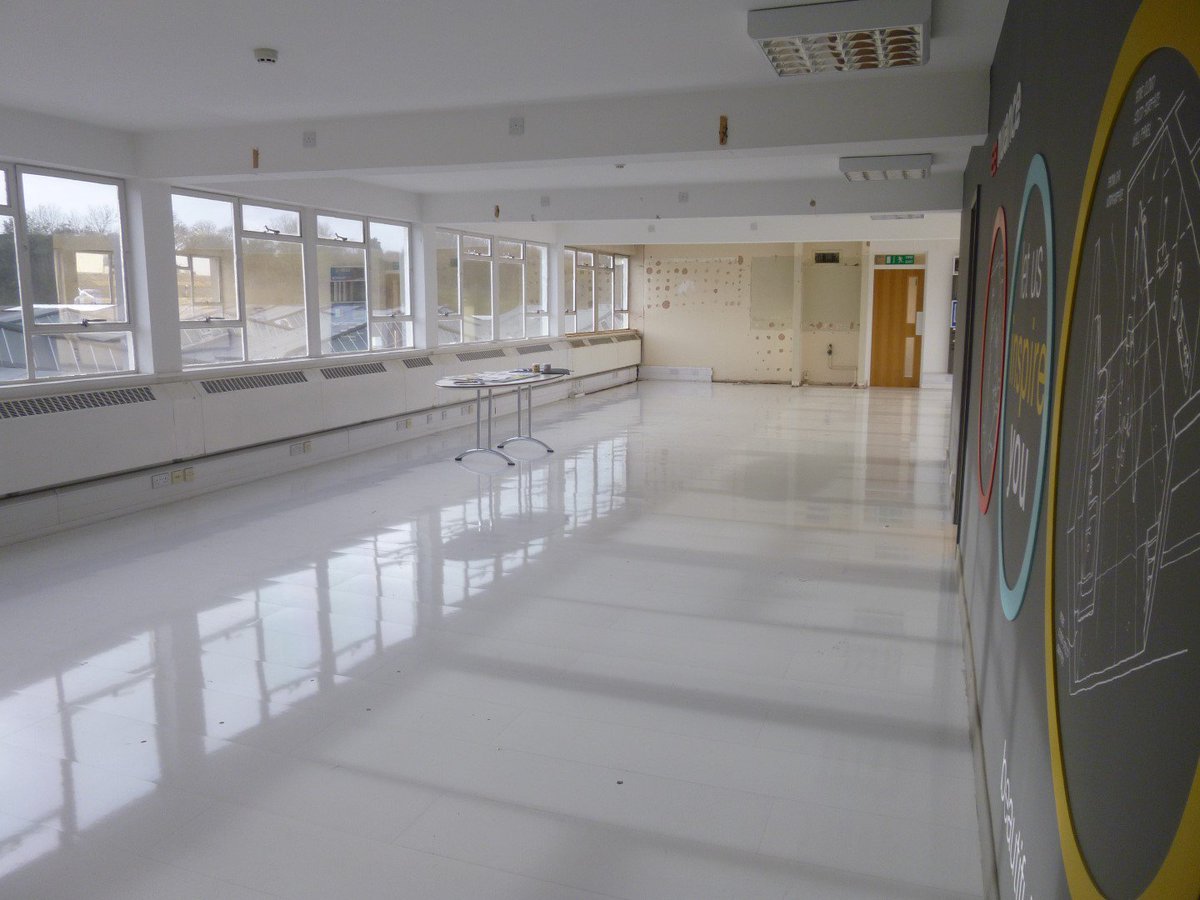 bushboard's tweet image. CRM office refurb: our blank canvas #startingafresh #excited