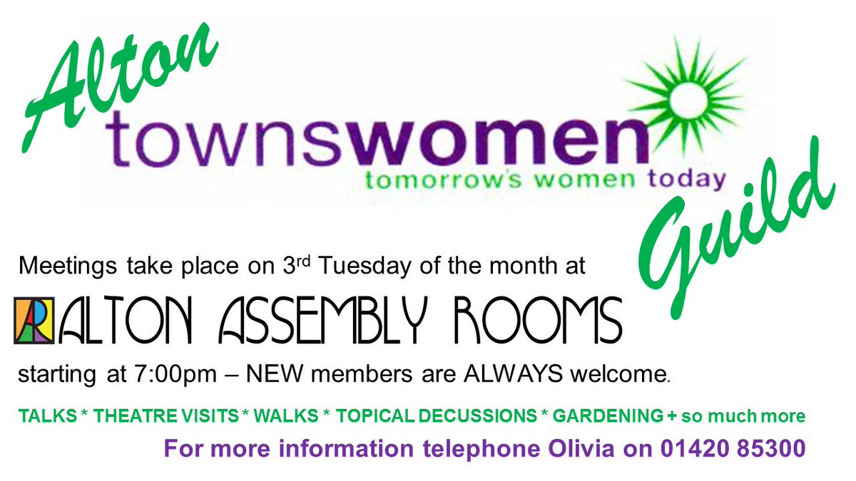 Alton Assembly Rooms (@aassemblyrooms) on Twitter photo New members always welcome. New members always welcome.