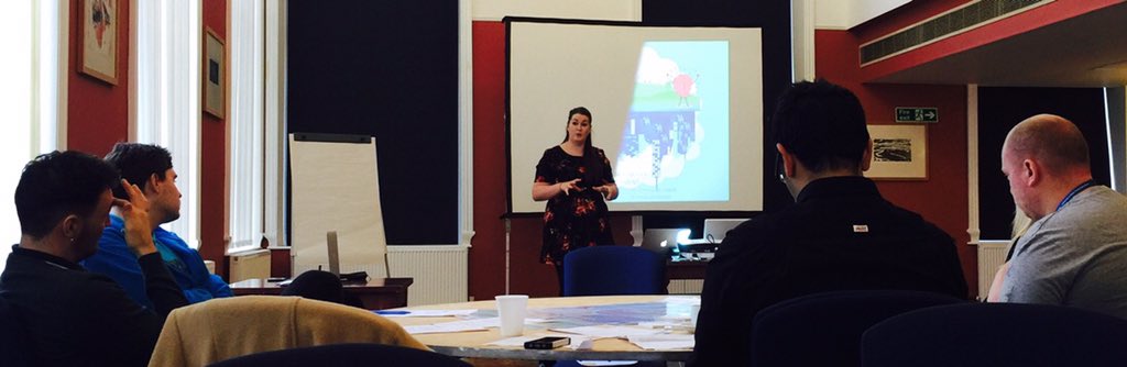 adamamor's tweet photo. At the @BigIdeasWales Big Event in Swansea - @sparkles_caryl kicking the morning off https://t.co/3rrAmiIS6B
