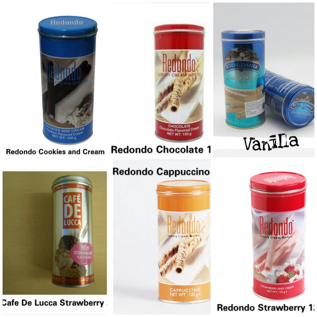 Redondo, luxury cream wafer only 20K💕 Varian rasa ➡Vanilla, strawberry, cookies n cream, cappucino, and chocolate.