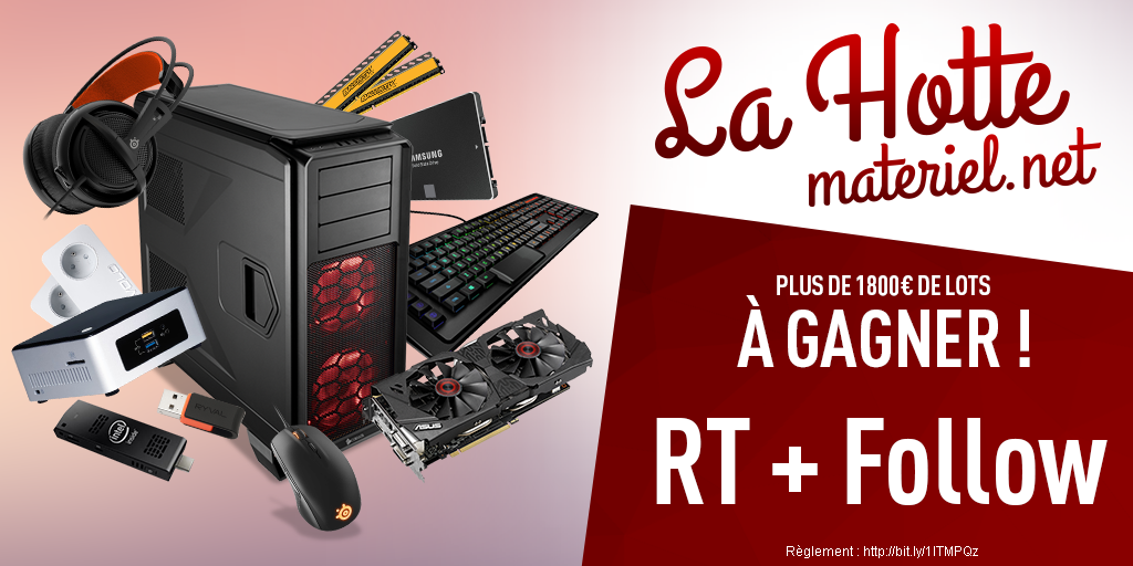 JEU : Follow + RT <a href="/materielnet/">Materiel.net</a> pour tenter de gagner la hotte n°1 du #papanoelhightech