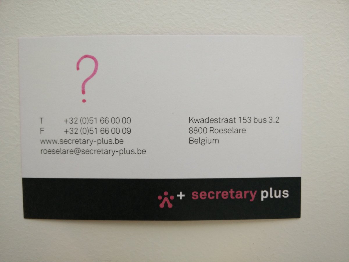 BrightPlusBE's tweet photo. Staat jouw naam weldra op dit visitekaartje? Solliciteer hier: https://t.co/l55OjLPgXS #HR #bejobs #job #vacature https://t.co/bYvc9i8YS2