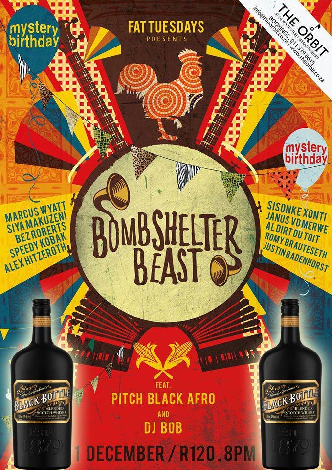 The Beast is back in Orbit at 8.30pm. Expect Explosive vibes. Feat. Pitch Black Afro <a href="/SiyaMakuzeni/">Siya Makuzeni</a>  <a href="/MarcusWyattL12/">Marcus Wyatt</a>