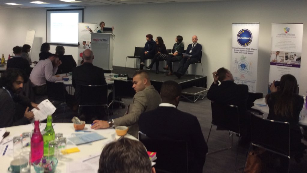 HealthInnovYH's tweet image. Our 'Pitch &amp;amp; Pledge' session is opened by @ceribatchelder #digitalmatchmaking #YHDigitalHealthEco