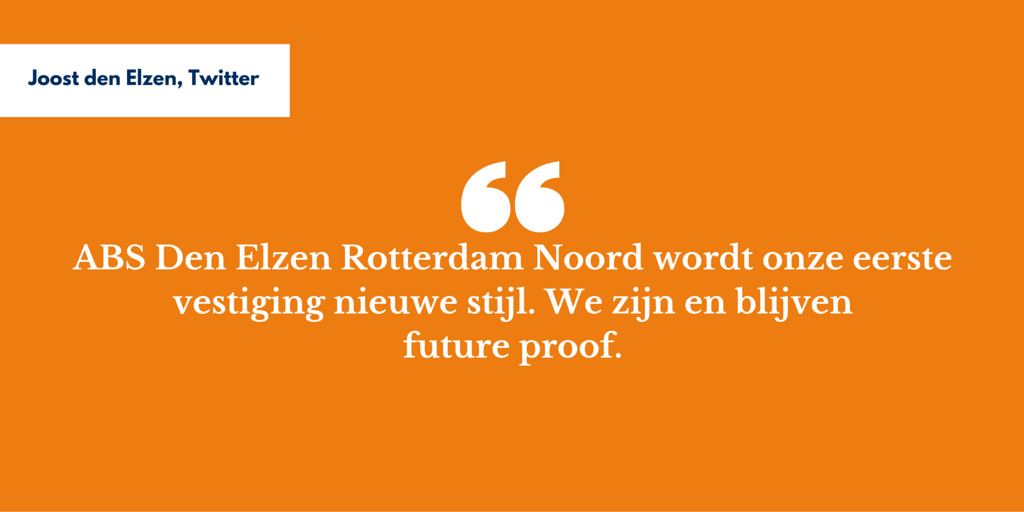 We blijven vernieuwen. We blijven ondernemen. #absdenelzen