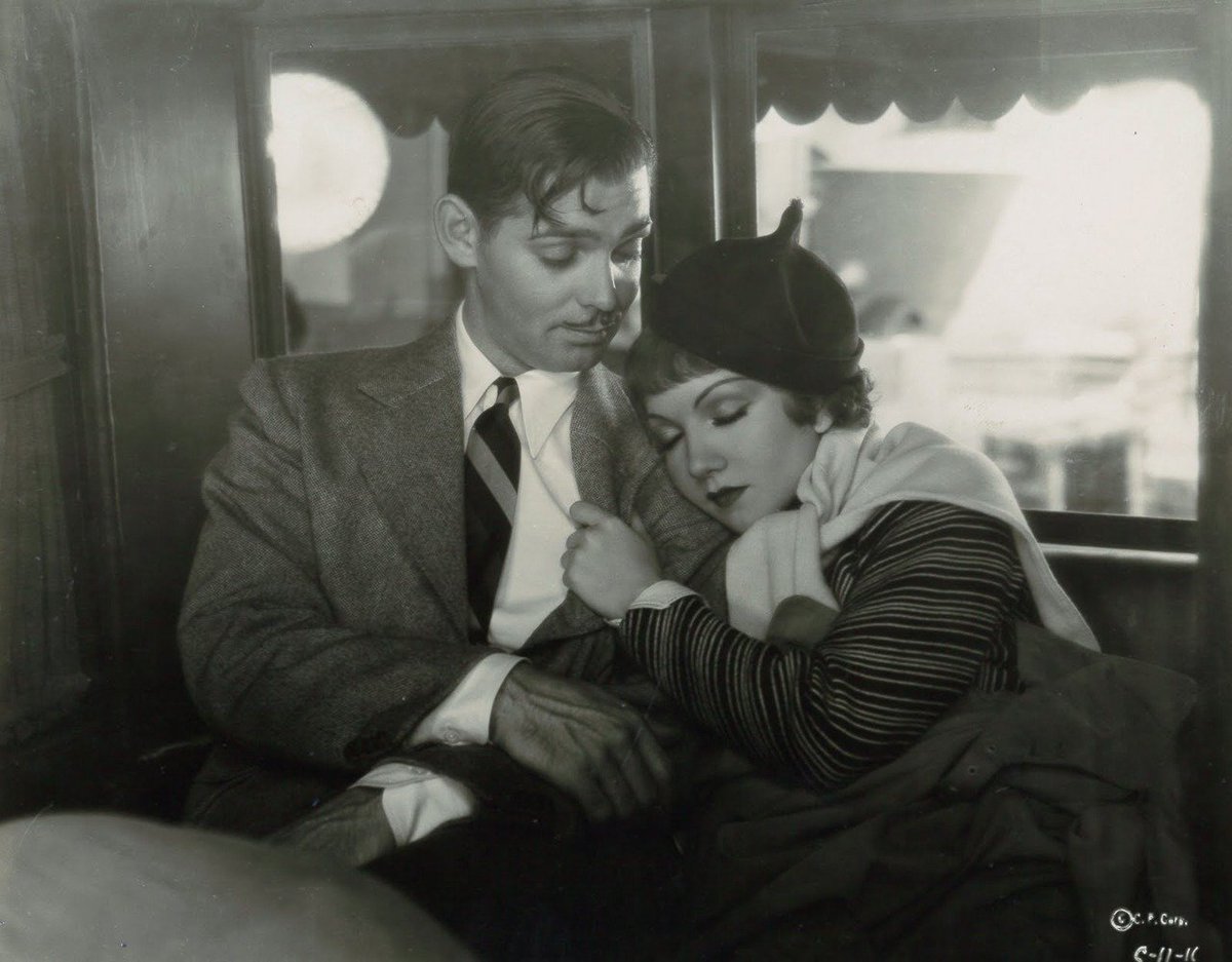 Stunning Image of Clark Gable and Claudette Colbert in 1934 