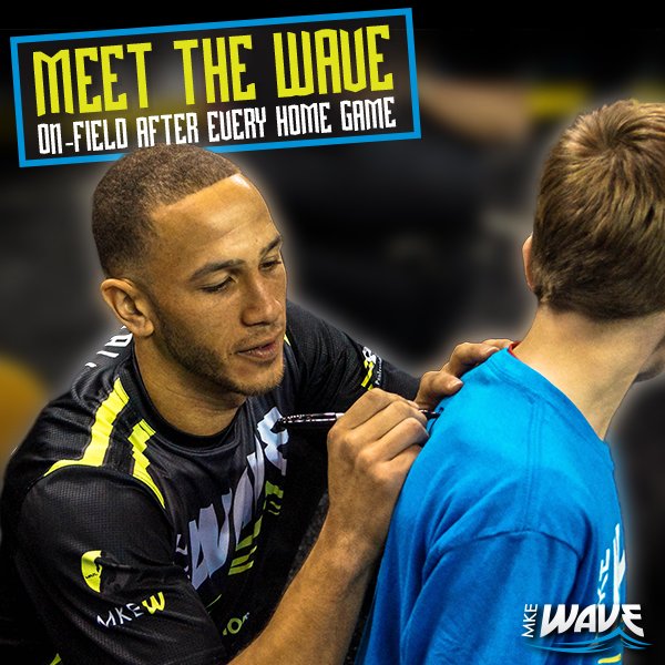 After every Home Game, the Wave players sign autographs on the field for fans. Join the fun on Sunday Dec 6th.