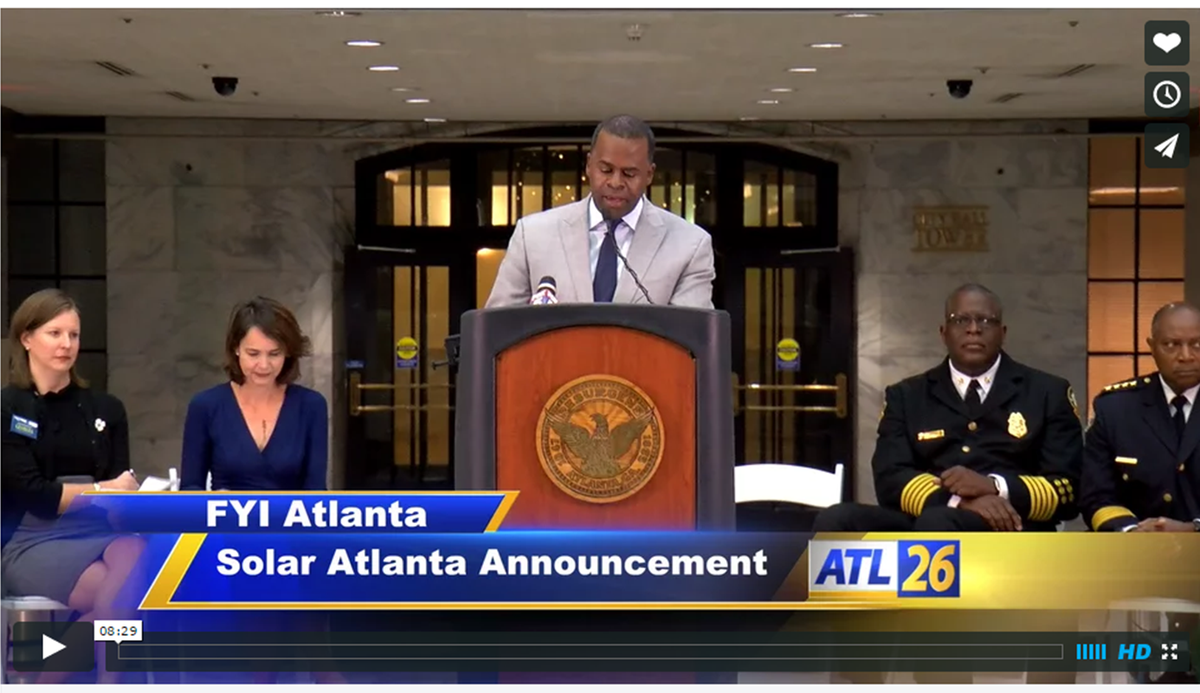 ATLResilience's tweet photo. @MayorKasimReed @StuckeyBenfield Remarks from last week's SolarAtlanta launch https://t.co/FALSkKTklU #SolarAtlanta https://t.co/ccyuZ20UWq