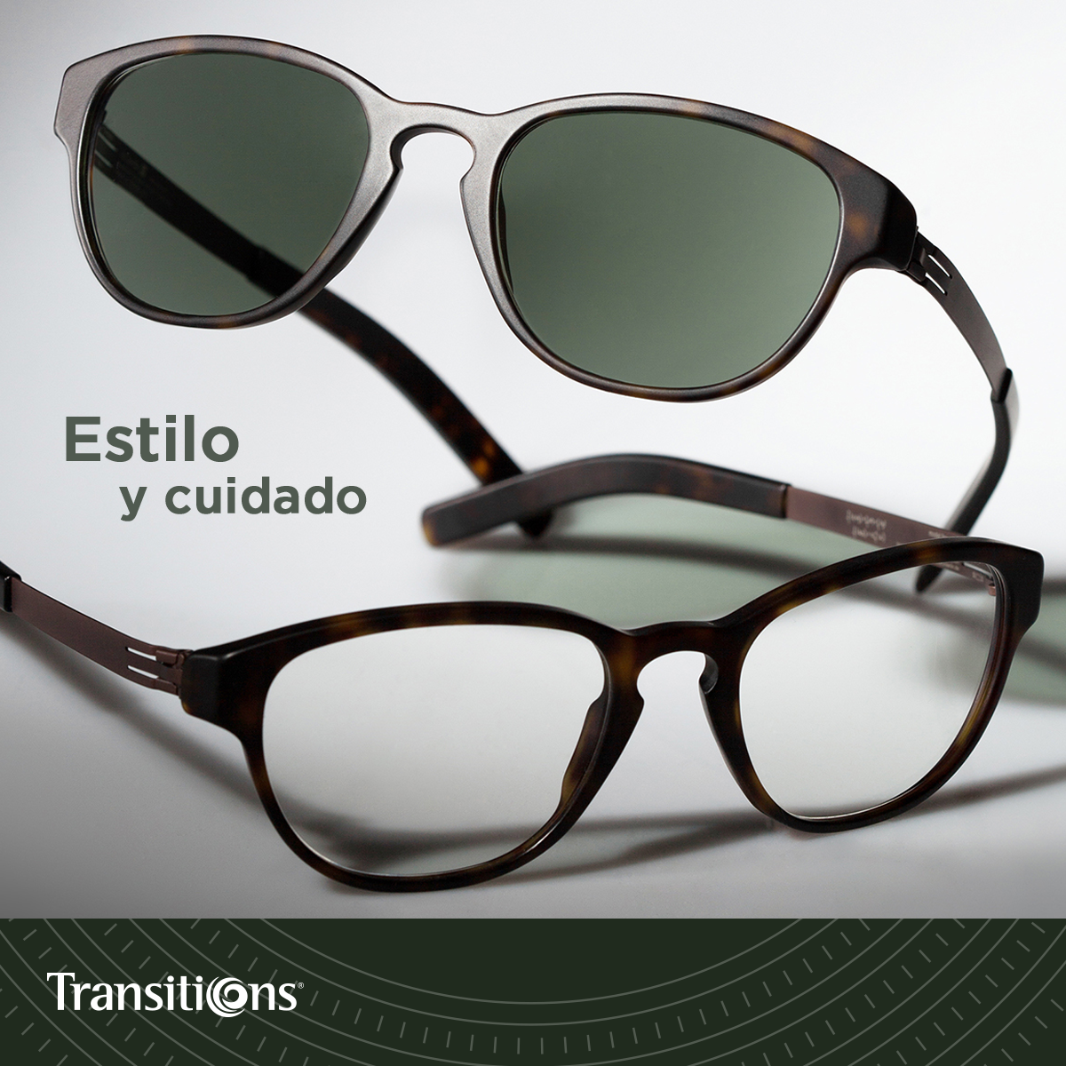 TransitionsMex's tweet photo. Estilo y protección para tus ojos con #Transitions #GraphiteGreen https://t.co/WaaSHxtpnc