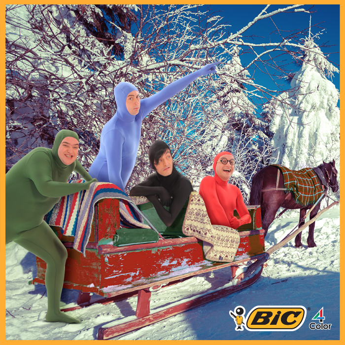 BICWrite's tweet photo. The #BIC4Color guys are starting off December with a #SleighRide! https://t.co/nWCdhMDdV0