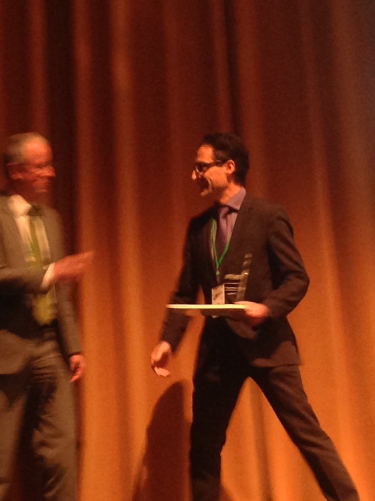 ENForum16's tweet photo. @ENIAC JU 2015 innovation award's winner is E2SG! #ENF2015 #nanoelectronics https://t.co/3tUBNDji4O