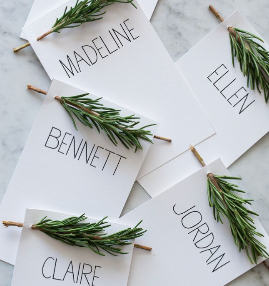 NorthRanchCC's tweet photo. Cut up branches of #Christmas trees and add them to #seating tags for a festive smell &amp; beautiful simplicity. https://t.co/2w0rH7sVCs