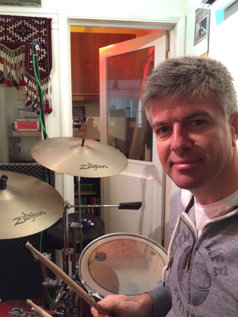 20years 2day as pro musos. Flew band to 1st ship job (Caribbean). Soon switched to piano... but still love drums!