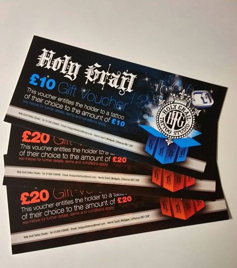 HolyGrailTattoo's tweet photo. to win £50 gift voucher Like &amp; Share this post. winner picked on the 19th of Dec good Luck. https://t.co/8fd0d8mFM5 https://t.co/T3NmIJ9aOD