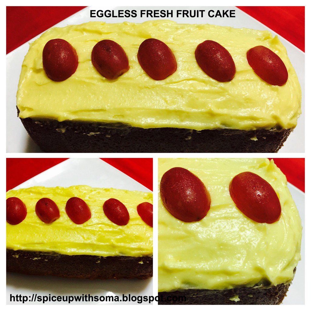 Somasray's tweet photo. #egglesscake #fresfruit #simplebaking
Recipe @ https://t.co/9Y4CLuSz5o https://t.co/MwEJaAsLLH