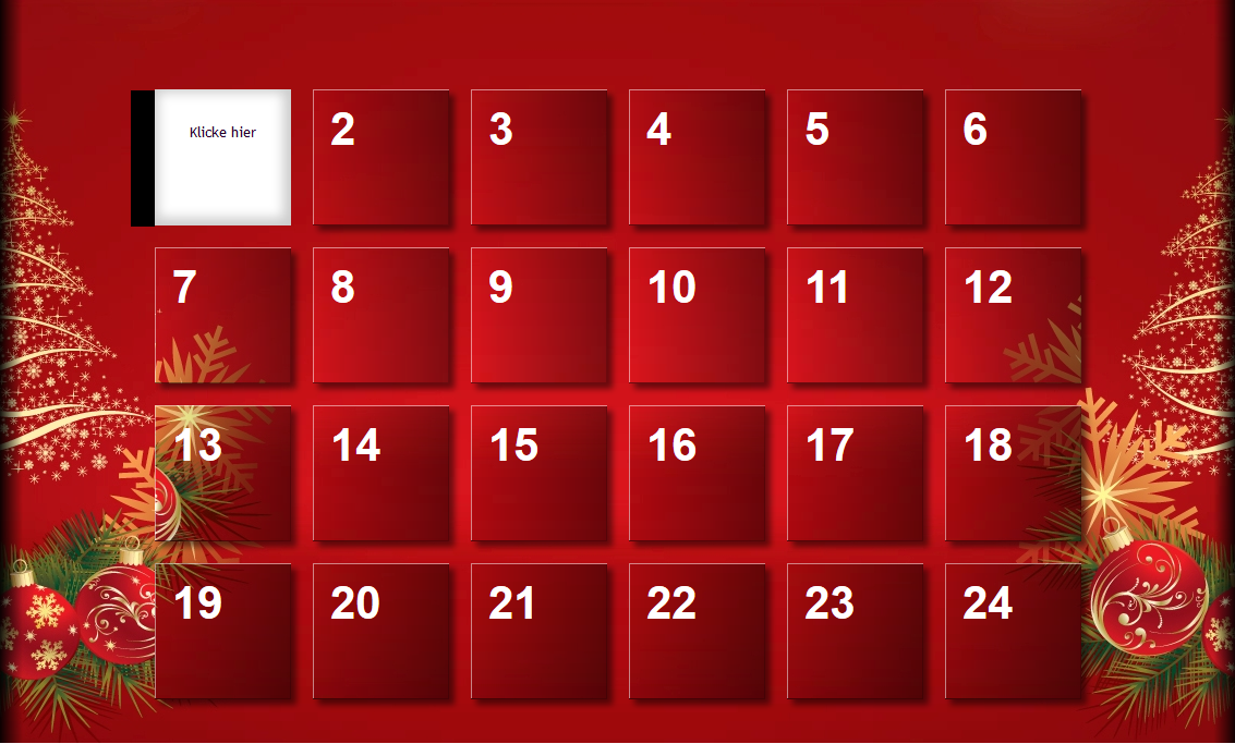 Ab heute könnt ihr jeden Tag ein Türchen in unserem Adventskalender im Forum öffnen.
underthedom.de