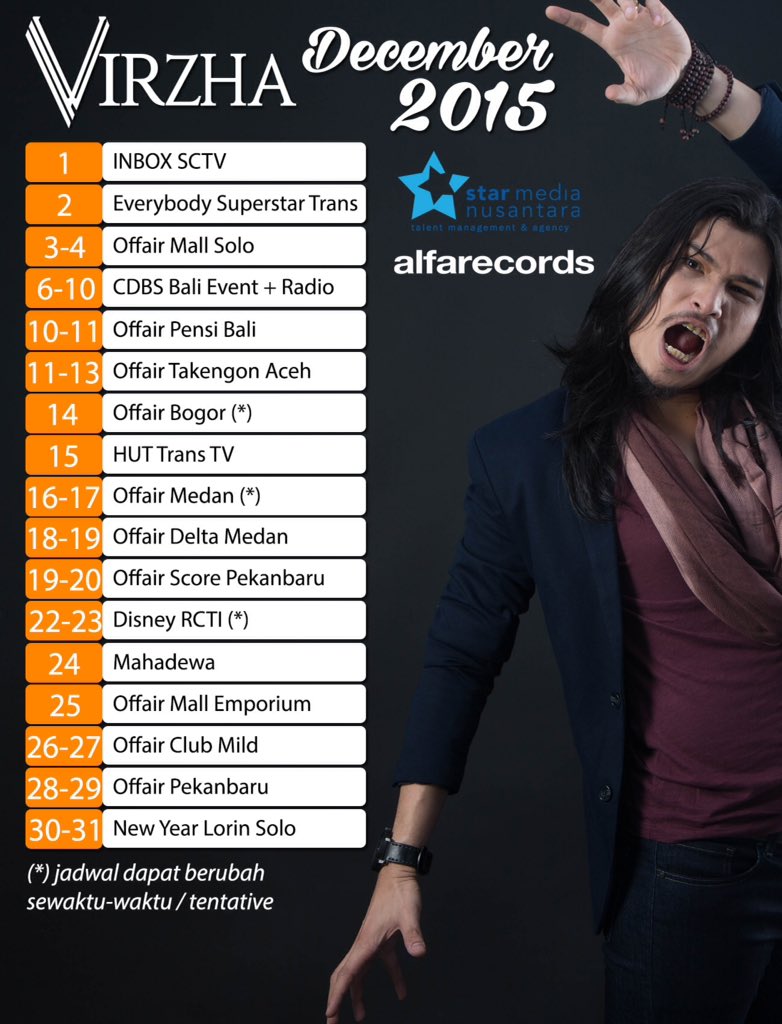 Jadwalku bulan Desember 2015..mudah2an bisa mampir ke kota kalian yeeeaaaah