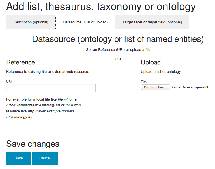 OpenSemSearch's tweet photo. New UI for easier import&amp;config of external thesauri&amp;lists of named entities/names for #textmining &amp; analytics #ddj https://t.co/eX2yNMqXis