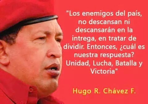 avila_kelli's tweet photo. Nuestro comandante siempre lo dijo "unidad batalla y victoria" #FirmesYDignosConChavez https://t.co/0Yo1qMCxYg