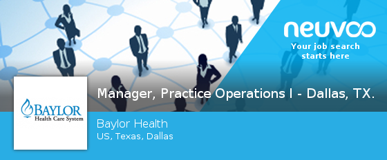 NeuvooEngNaviM's tweet photo. #Manager, #Practice Operations I - Dallas, TX - HealthTexas Provider Network https://t.co/WlifJ43xHz https://t.co/3aCvTjOhij