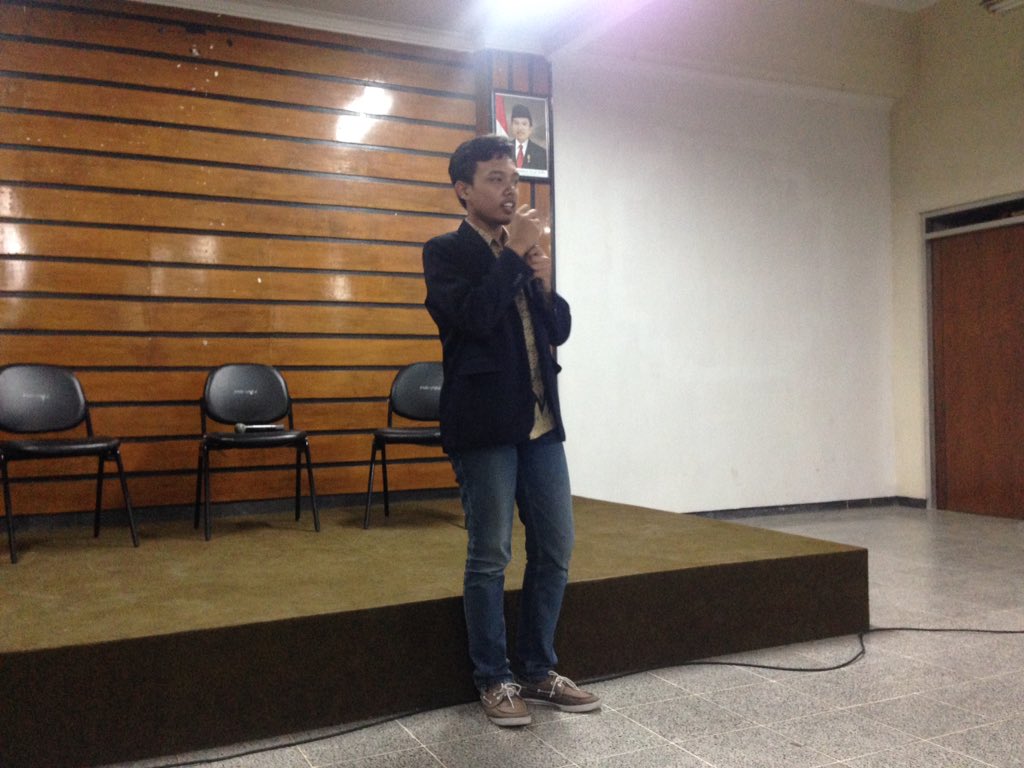 Sambutan kandidat terpilih @blegohhornline sebagai Ketum UKM LAOS periode 2016/2017!