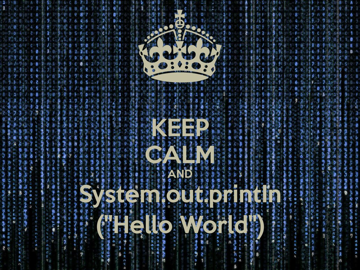 CrossoverTech's tweet photo. "Hello World" ;-) https://t.co/cwgiubtDNi