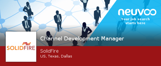 NeuvooEngNaviM's tweet photo. Check out this #job: #Channel #Development Manager at SolidFire in #Dallas #jobs https://t.co/OGsTZyO38m https://t.co/HE57A8fWm5
