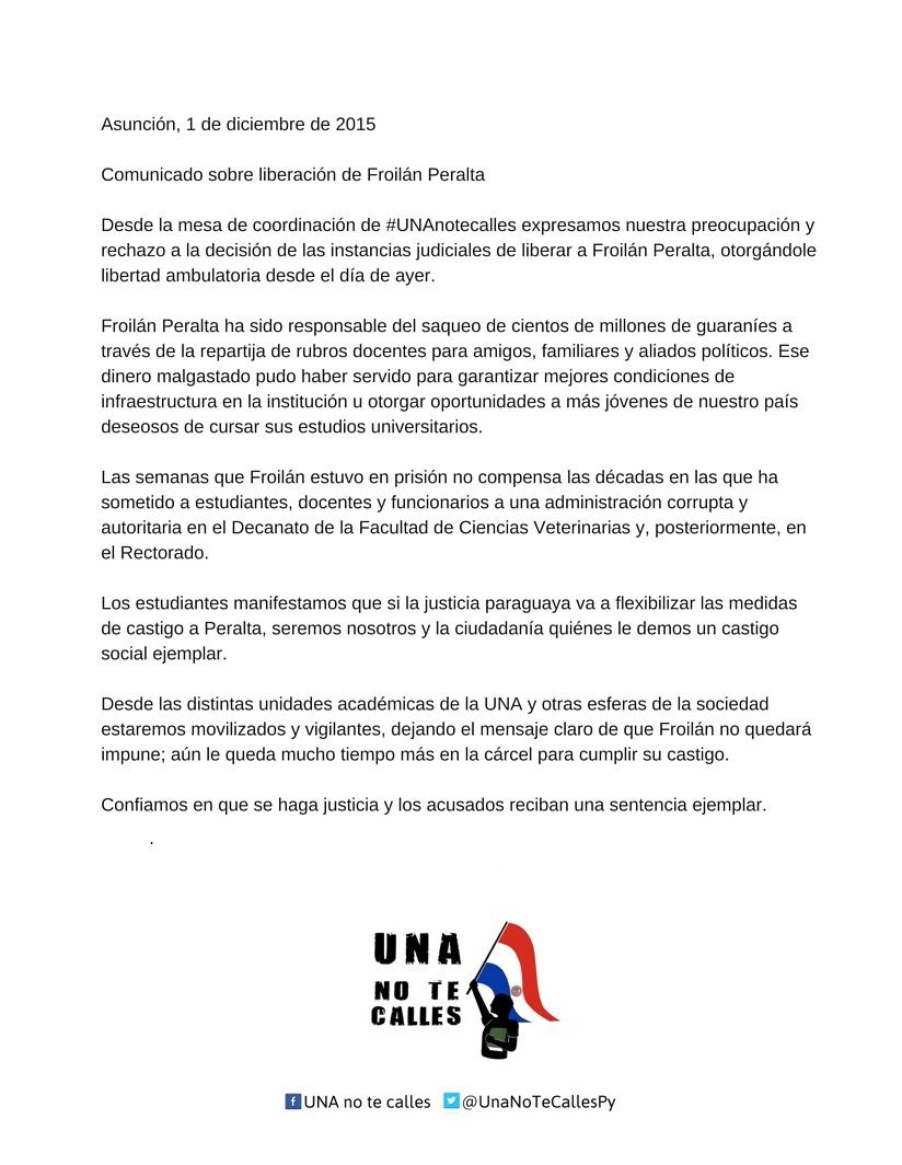 UnaNoTeCallesPy's tweet photo. Confiamos en que se haga justicia y los acusados reciban una sentencia ejemplar #RT https://t.co/IXTymYo0YV