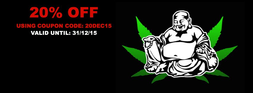 BuddahSeeds's tweet photo. 20% OFF @ https://t.co/vRIvfvtc3l using voucher code: 20DEC15 code expires 31/12/15 #uk420 #weed #smoke #hydroponics https://t.co/My6fSt0ifa