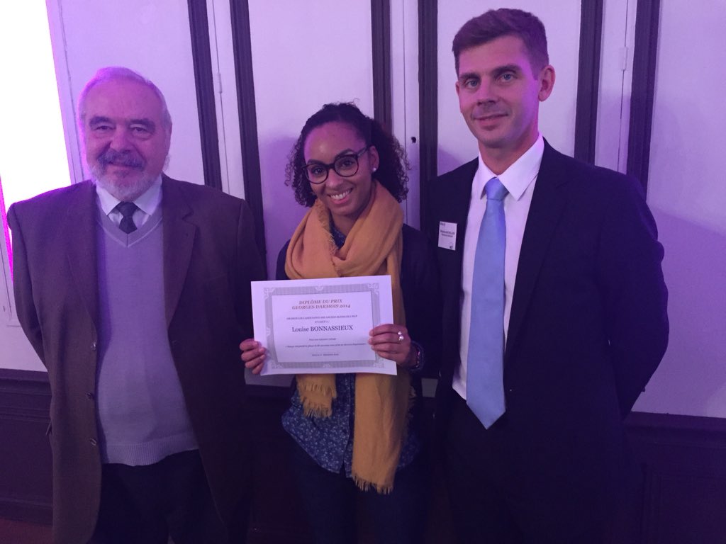 Bravo à Louise Bonnassieux qui remporte le prix Georges Darmois! #ISUP