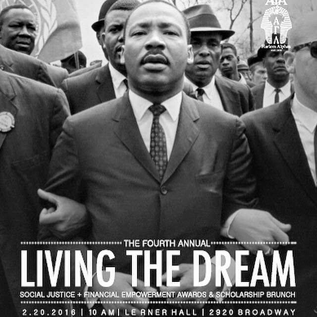 HarlemAlphas's tweet image. Presenting our 4th annual LIVING THE DREAM AWARDS BRUNCH ow.ly/ViUub #alphaphialpha #mlk #ltd2016