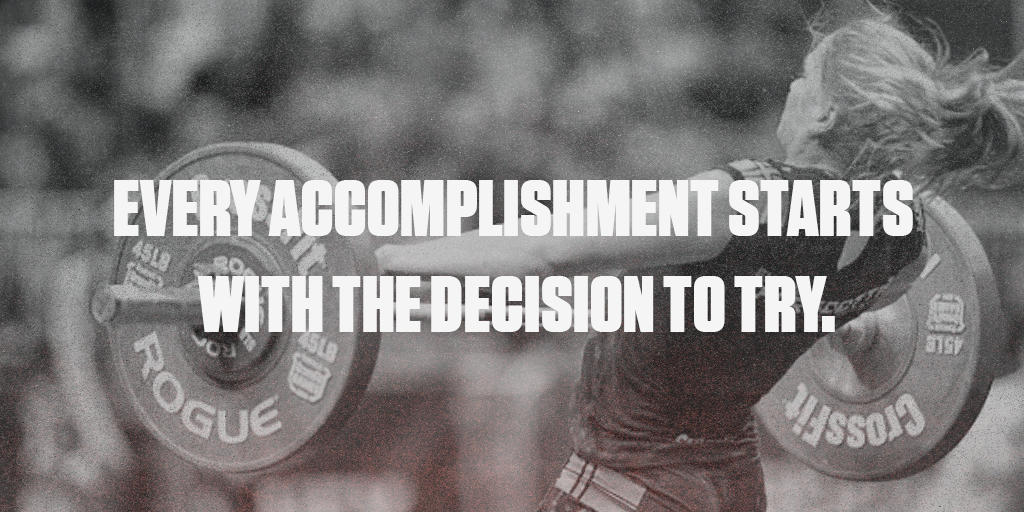 NextWorkoutApp's tweet photo. Every #accomplishment starts with the decision to try.
#fit #gymlife #exercise https://t.co/8INd6Pv2Ln