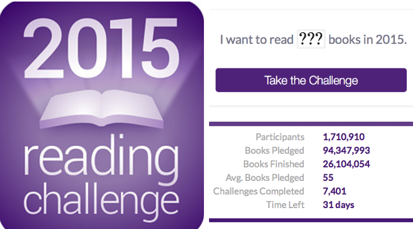 goodreads's tweet photo. Only ONE MONTH left for your Reading Challenge! How close are you to hitting your goal? https://t.co/yVy8lTVRia https://t.co/Z6hX86XDOs