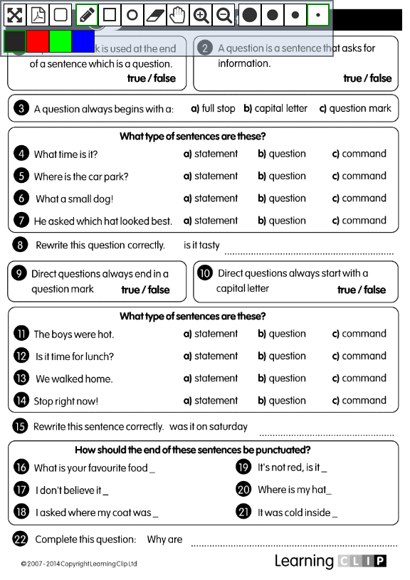 learningclip's tweet photo. #Question time! Try our worksheets to help your class understand how to use them https://t.co/A57oSjAKV3 #primary https://t.co/w8UodTKd7s