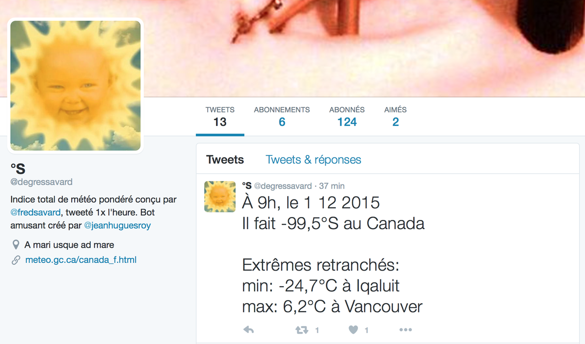 lajournee's tweet image. Incroyable, les @degressavard sont sur Twitter! Ça devrait sonner le glas de @meteomedia…