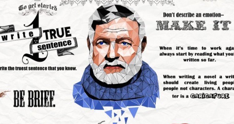 ElectricLit's tweet image. Get inspired with writing tips form Hemingway​, Atwood​, and Vonnegut​! electricliterature.com/infographic-in… #infographic