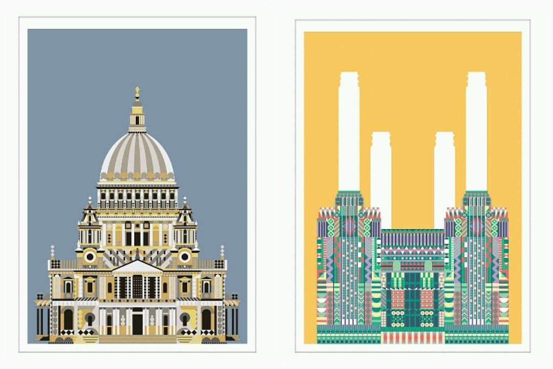 Art for the Project Moore Park walls in the yellow and turquoise theme. Thanks to @greatlittleplace 💛💙💛💙