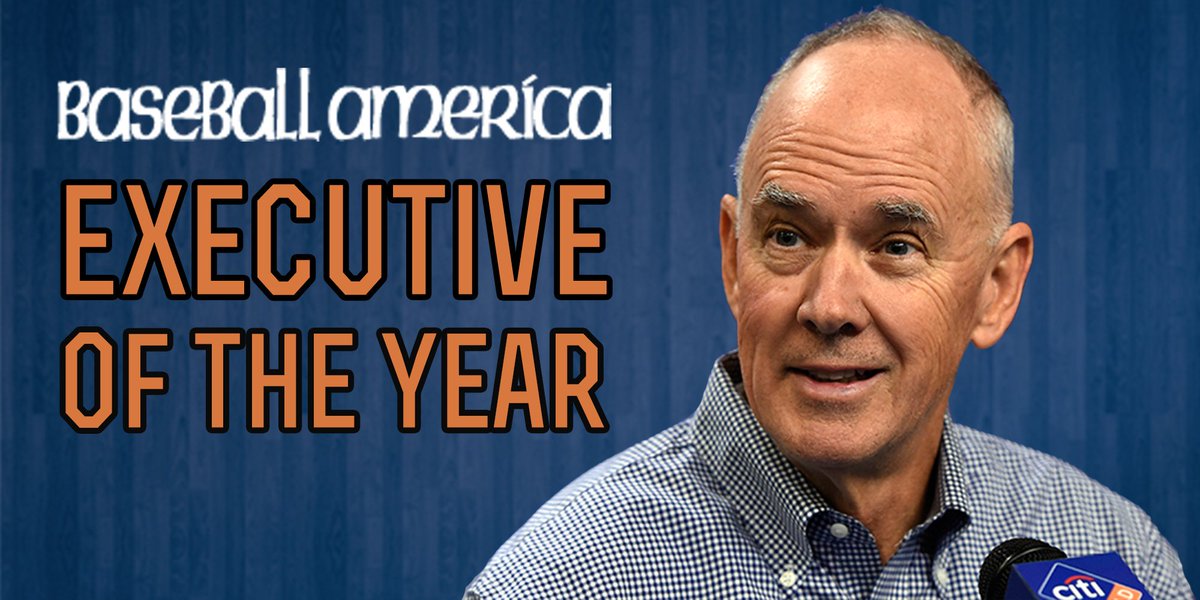 Mets's tweet photo. Congratulations to @MetsGM for being named @BaseballAmerica’s Executive of the Year! #SandyAlderson #Mets #LGM https://t.co/sAzvlpgkUU