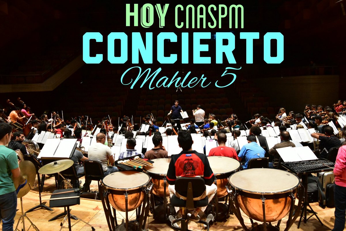 OrquestaJFM's tweet photo. Los esperamos Hoy a las 5:00pm 
Sala Simón Bolívar #Cnaspm
#Osjufram #Mahler5 @elsistema https://t.co/aFKl9XyAEQ