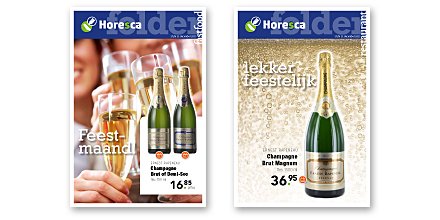 Een nieuwe maand, dus ook een nieuwe folder. Horesca pakt feestelijk uit. Kijk online bit.ly/1BC21mu