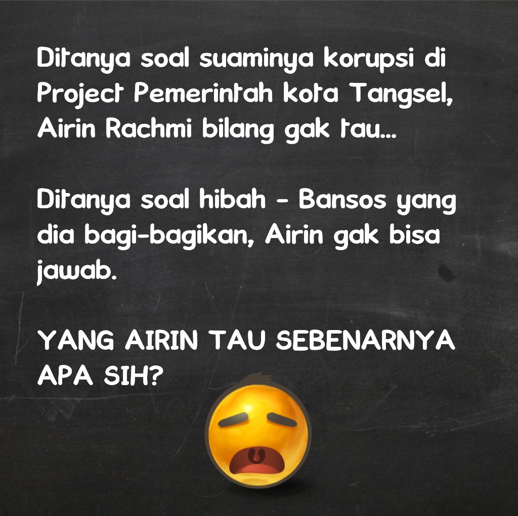 Teddy_Tanggo's tweet photo. Yang Airin tau sebenarnya apa sih?? Katanya kerja cerdas.. @TangselBerbenah @anaktangsel @violeta_rani @airinrachmi https://t.co/PY98AwlV8T