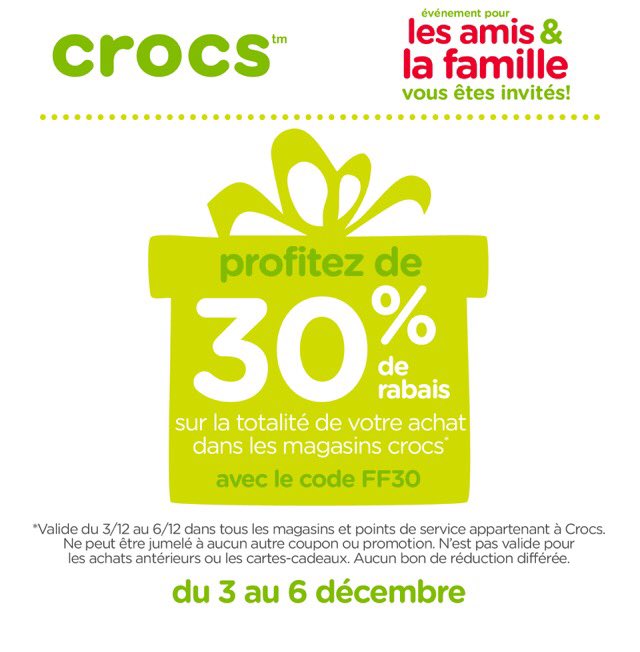 crocs rabais
