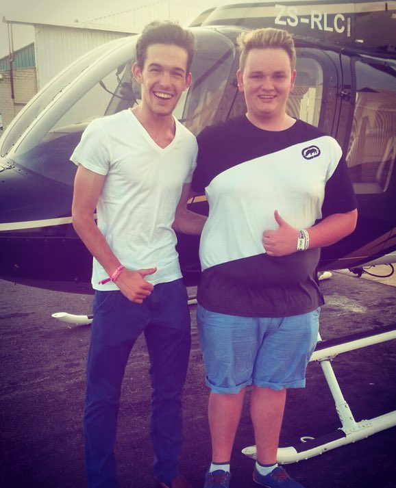 Uber_RSA's tweet photo. Our #UberDVBBS winners, Kyle and Phillip, waiting for @DVBBS at the helipad! Enjoy boys! https://t.co/ArKSvucYKP