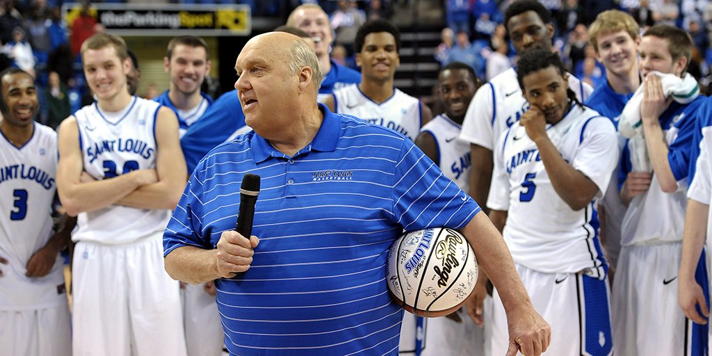 SaintLouisMBB's tweet photo. Today we remember Coach Majerus, who passed away on this date three years ago. #RememberingCoach https://t.co/eQFYUa2ycv