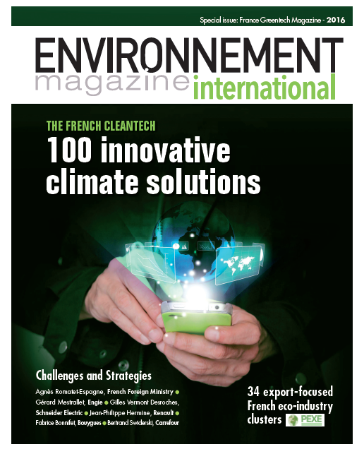 Eolewater's tweet photo. Eole Water in "Environnement Magazine" among 100 French companies that offer climate solutions @COP21 https://t.co/Lh2XMz8khs