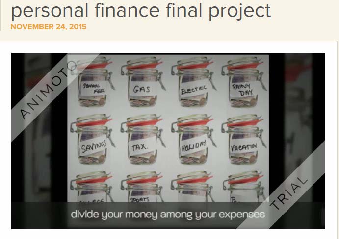 JCollinsMA's tweet photo. My students use @Animoto to create #PSA s in #PersonalFinance for their final project! #finlit #finedtech #HornetBiz https://t.co/rG46npsA8k